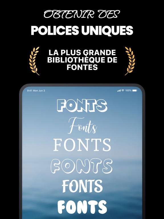 Screenshot #4 pour Fonts Up: Police Ecriture