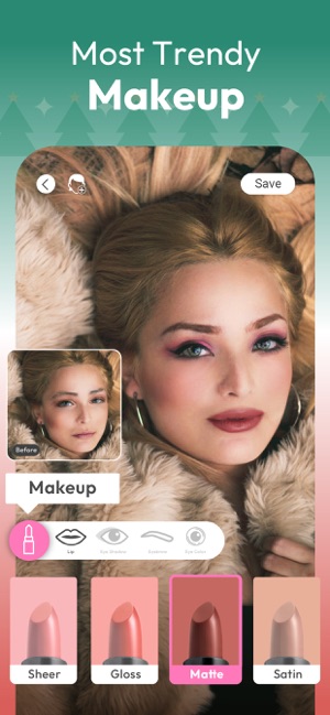 Youcam Makeup Face Editor On The App