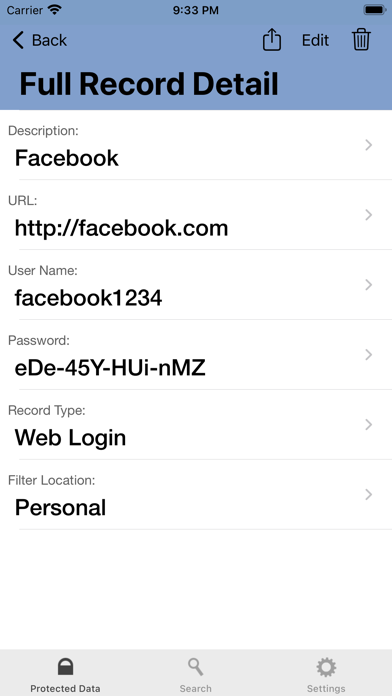 PasswordCaptain Screenshot