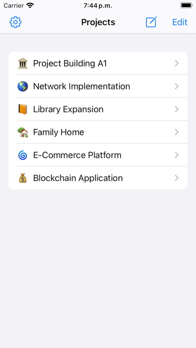 Reditium WBS Screenshot