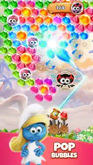 smurfs bubble shooter game iphone screenshot 1