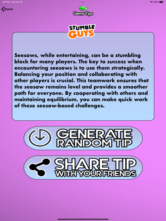 Screenshot #6 pour Gems Options for Stumble Guys
