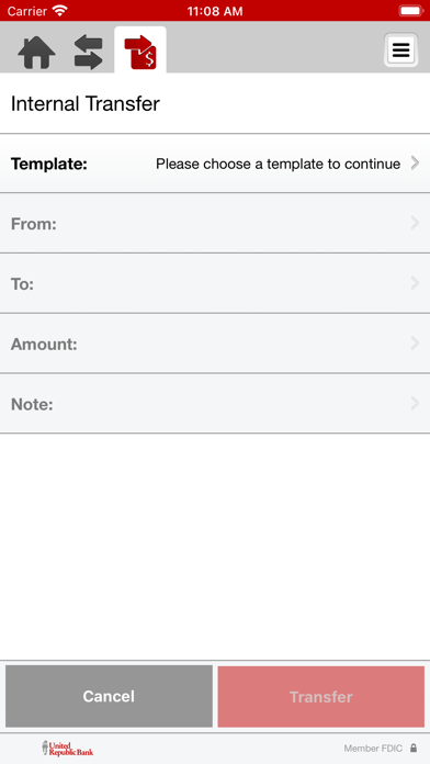 URB Business Mobile Banking Screenshot