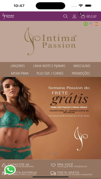 Intima Passion Lingerie Screenshot