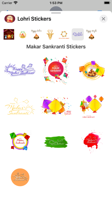 Screenshot #3 pour Lohri Stickers
