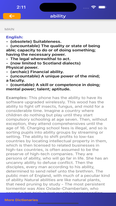 Speaktionary Screenshot