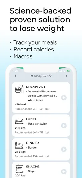 Game screenshot Calorie Tracker - Colibri apk