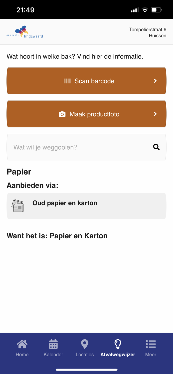 Afvalwijzer Lingewaard