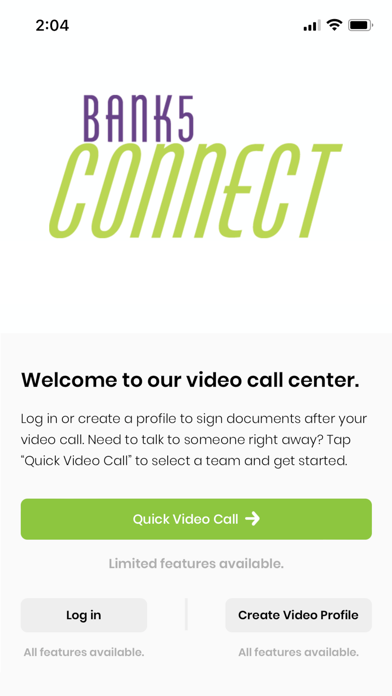Bank5 Connect Video Banking Screenshot