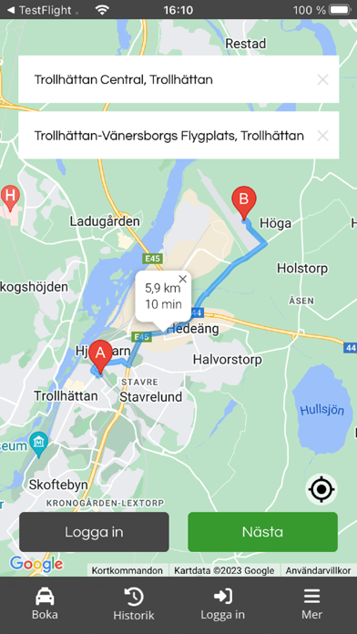 Screenshot #2 pour Taxi Trollhättan