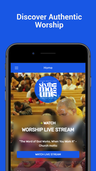 Sixth Mt. Zion Baptist Temple Screenshot