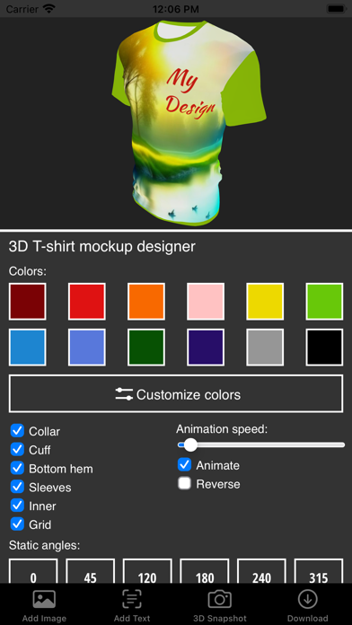 3D T-shirt Mockup Designerのおすすめ画像1