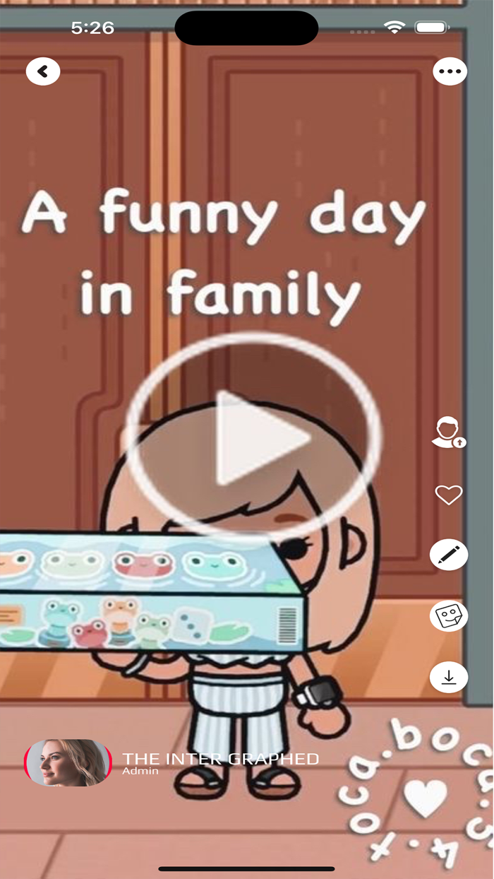 Toca funny family  House tour