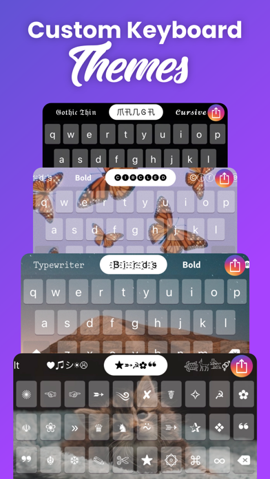 Social Fonts Keyboard for Bio Screenshot
