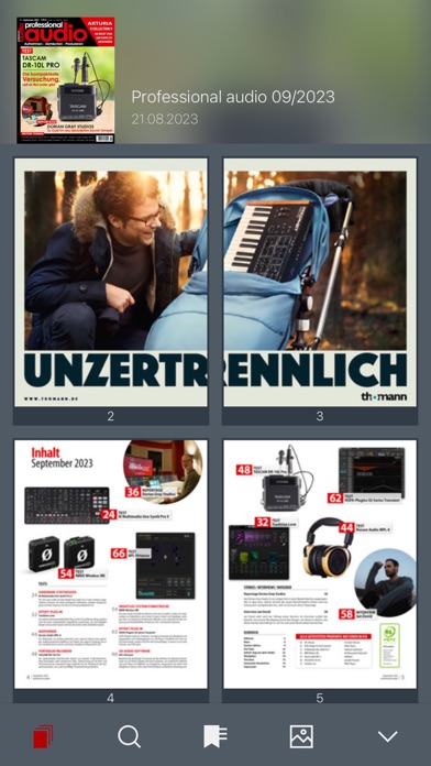 Professional audio Magazin Screenshot