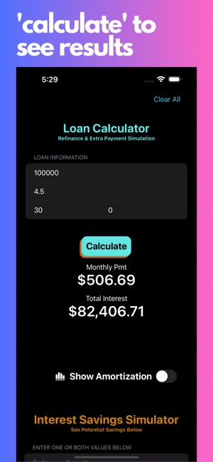 Loan Calculator & Simulator on the App Store