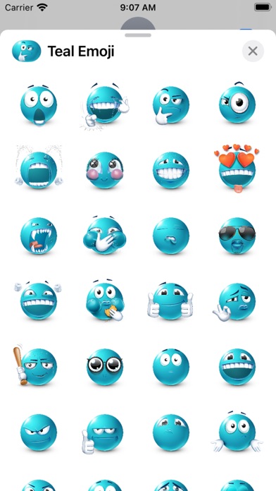Teal Emoji Screenshot