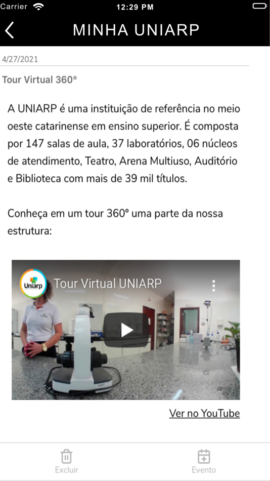 #3. MINHA UNIARP (iOS) 由: FUNDACAO UNIVERSIDADE ALTO VALE DO RIO DO PEIXE - FUNIARP