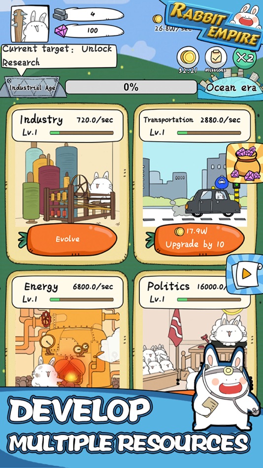 #2. Rabbit Empire (iOS) 由: Yojoy