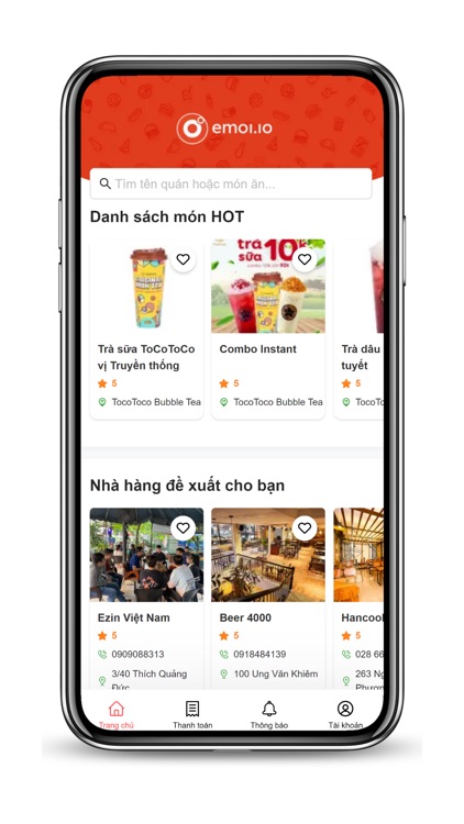 Emoi: QR Menu đặt bàn, gọi món