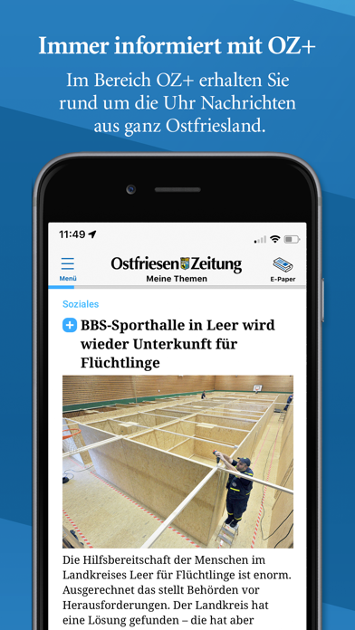 Ostfriesen-Zeitung Screenshot