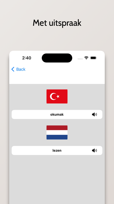 Turks/Nederlands woordenboek Screenshot