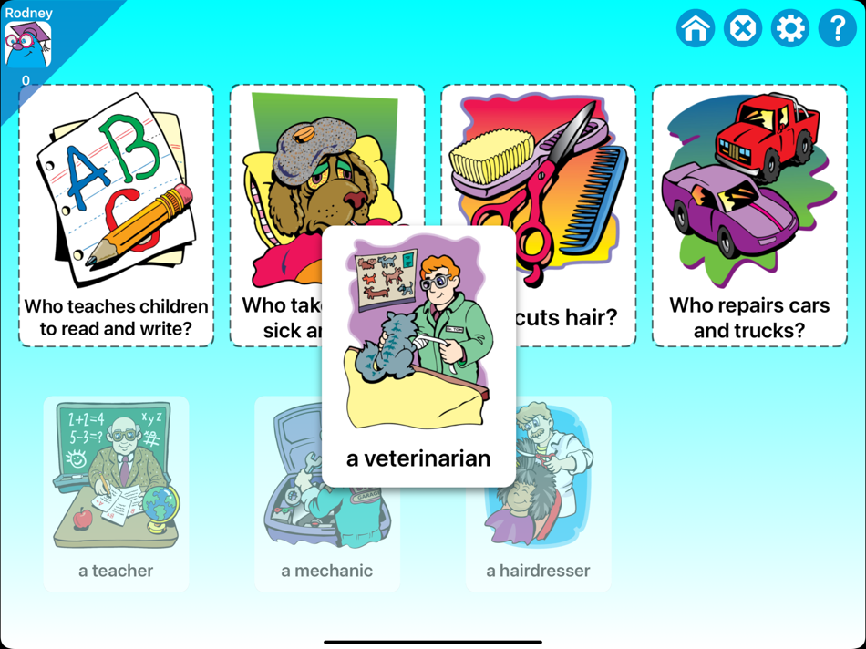 #4. WH Question Cards: (iOS) 由: Super Duper Publications