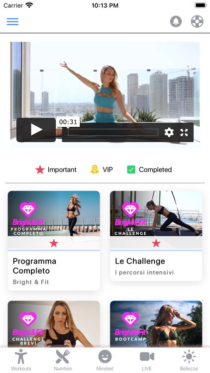 Bright & Fit Fitness App