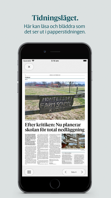 Mark-Posten e-tidning Screenshot