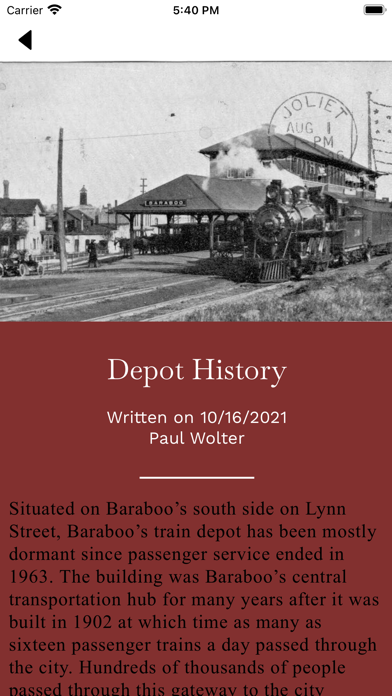 Sauk County Historical Society Screenshot