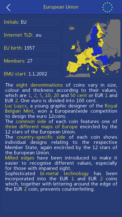 Euro Coin Collection Screenshot