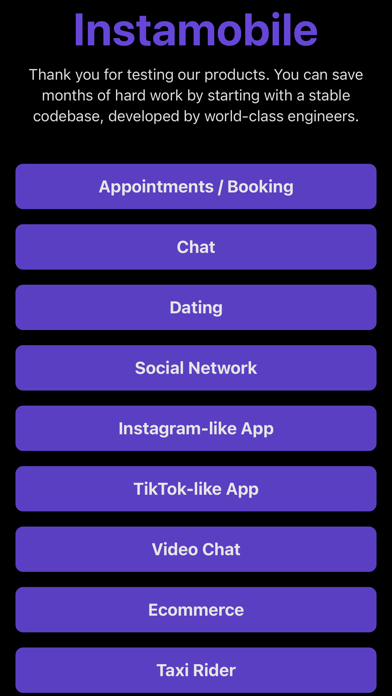 Instamobile Show Screenshot