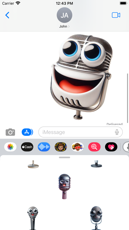 #6. Microphone Stickers (iOS) By: Paul Scott