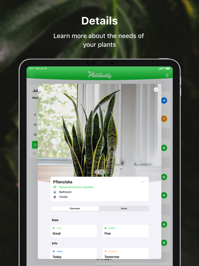 ‎Plantbuddy: ภาพหน้าจอการดูแลพืช