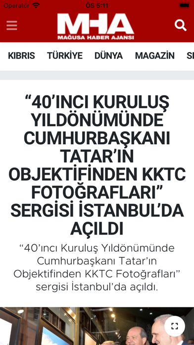 Mağusa Haber Ajansı Screenshot