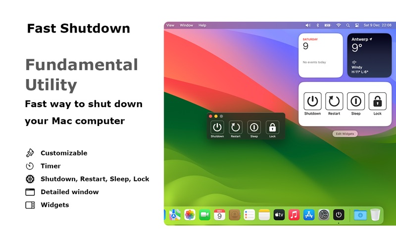 Screenshot #1 pour Fast Shutdown
