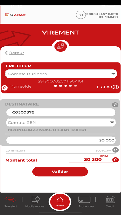 e-Access Screenshot