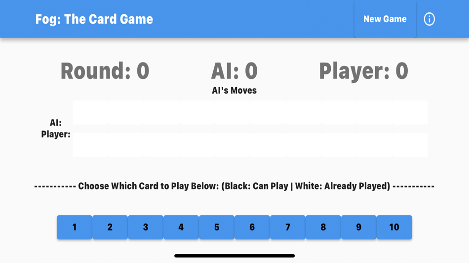 #1. Fog: Card Game (iOS) 由: Charles Wu