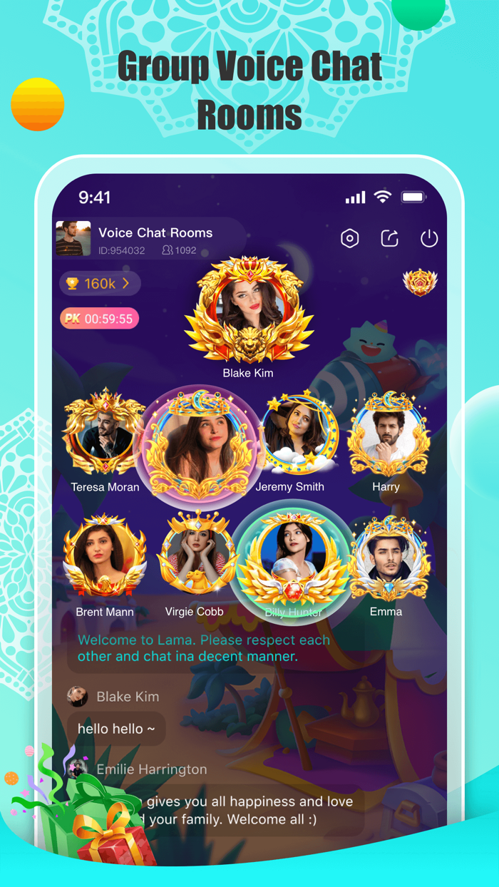 Lama-Voice Chat Rooms