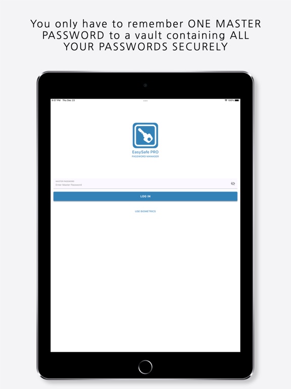 EasySafe PRO iPad screenshot 2 - Productivity app