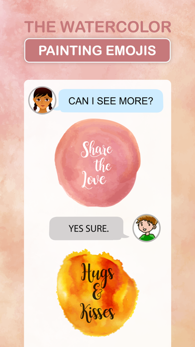 The Watercolor Painting Emojis Screenshot