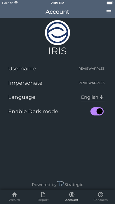 IRIS Wealth Screenshot