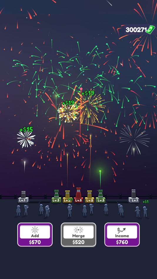 #5. Fireworks Idle 3D (iOS) 由: Supercent, Inc.