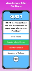 US Citizenship Test Quiz 2024 screenshot #3 for iPhone