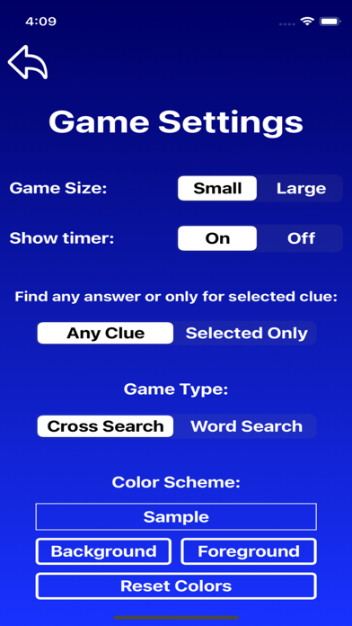 Cross Search Word Puzzles Screenshot