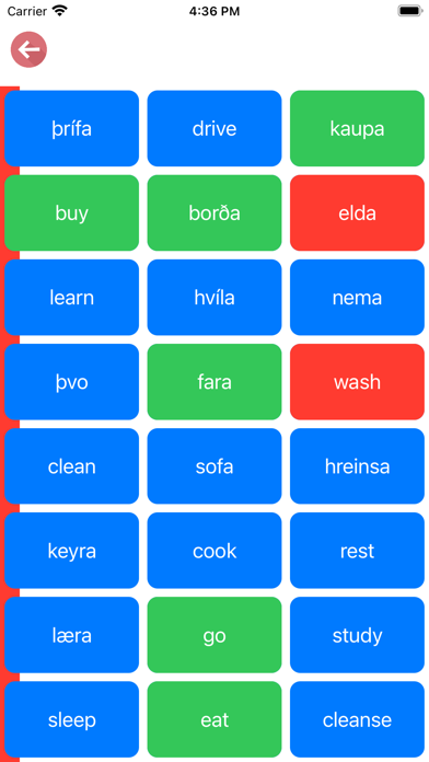 Icelandic Verb Blitz Screenshot