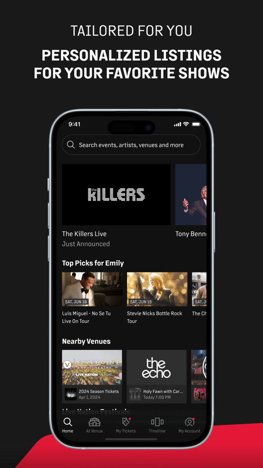 Live Nation – For Concert Fans - 8.1.2 - (iOS)