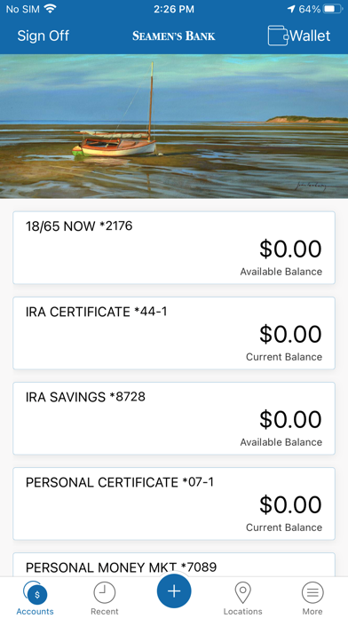 Seamen's Bank Mobile Screenshot