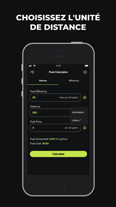 Screenshot #3 pour Calculateur de Carburant