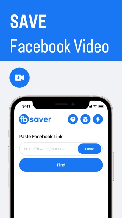 FBSaver - Facebook Video Saver Screenshot